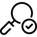 magnifying glass,zoom,check mark,searching,searcher