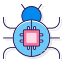 ui,electronics,interface,virus,bug,loupe,microchip,cockroach,bug problem,debug,debugging ok 