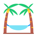 beach,nature,holidays,sea,palm tree,hammock,island