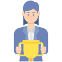woman,avatar,winner,award,professions and jobs,cup,marketing,champion,employee,trophy