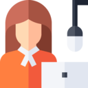 woman,report,avatar,professions and jobs,people,communications,radio,news,news report,journalism,journalist,reporter,Broadcast,broadcasting