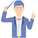 music,man,professions and jobs,orchestra,direction,directional,director