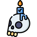 decoration,light,illumination,candle,halloween,skull,ornamental