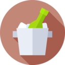food and restaurant,bottle,beer,beverage,package,ice cubes,ice bucket,ice box