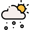 sun,weather,meteorology,sky,snow,cloudy,snowing