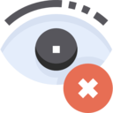 ui,interface,multimedia,edit tools,eye,cancel,forbidden,hide,blind,optical,ophthalmology,body part,see