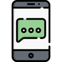 electronics,technology,smartphone,social,speech bubble,conversation,communications,chat,online,notification,message,sms,talk,mobilephone