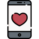 ui,smartphone,communications,chat,social media,heart,love,feedback,like,facebook like,rating,love message
