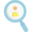 ui,avatar,magnifying glass,user,search,friend,loupe,zoom,contact,magnifier