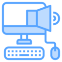 computer,keyboard,sound,monitor,mouse,mouse clicker,volume