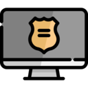 technology,computer,security,monitor,screen,tv,television,badge