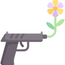 miscellaneous,love,peace,loving,pistol,gun,flower,Hippie,pacifism