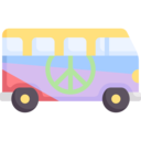 travel,transportation,miscellaneous,peace,vehicle,van,car,trailer,Hippie,hippies