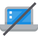 electronics,interface,computer,laptop,monitor,cancel,forbidden,screen,notebook,mute,shapes and symbols,broken