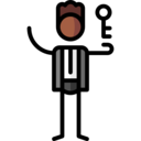 avatar,man,professions and jobs,people,job,occupation,key,profession,concierge