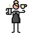 food and restaurant,woman,professions and jobs,people,coffee,cup,girl,server,jar,coffee shop,barista