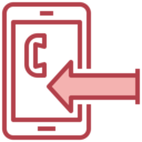 arrow,smartphone,communications,phone,telephone,left arrow,call,phone call,telephone call ok 