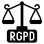General Data Protection Regulation  GDPR  RGPD icon 64x64