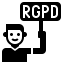 General Data Protection Regulation  GDPR  RGPD icon 64x64