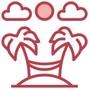 beach,nature,holidays,sea,palm tree,hammock,island,palm trees
