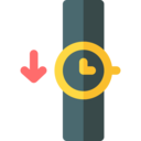 fashion,time,clock,timer,watch,wristwatch,arrow down,responsible consumption