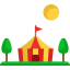 Landscapes flat color icon 64x64
