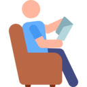 man,people,reading,sitting,human,pictogram