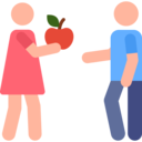 diet,health,woman,man,people,apple,human,pictogram,biblical
