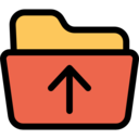 storage,ui,interface,computer,upload,multimedia,arrows,multimedia option,files and folders,office material,direction,folder,data storage,file storage,outbox,up arrow,uploading