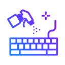keyboard,miscellaneous,electronic,cleaning,spray bottle,personal computer,disinfectant,components