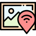 wifi,landscape,pointer,maps and location,frame,mountains,cheking
