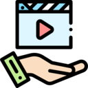 ui,interface,multimedia,entertainment,movie,video player,play button,multimedia option,hand ok 