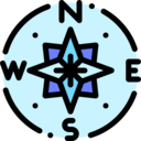 maps and location,tool,orientation,direction,directional,compass,circular