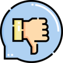 miscellaneous,social media,hand,feedback,negative,hands and gestures,rating,voting,bad,thumb down,negative vote