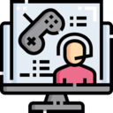technology,computer,play button,social media,monitor,gaming,controller,start,screen,television,videogame