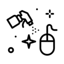 miscellaneous,electronic,mouse,cleaning,spray bottle,personal computer,disinfectant,components