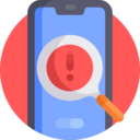 ui,technology,security,magnifying glass,smartphone,communications,error,touch screen,mobile phone,cellphone,search,iphone,loupe,warning,malware