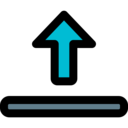 ui,upload,multimedia,arrows,file upload,bar,control,web page,up arrow,buttons