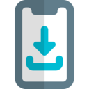 ui,download,multimedia,arrow,smartphone,direction,inbox,direct download,down arrow,downloading