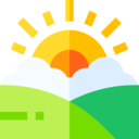 sun,landscape,nature,sunrise,sunset,hill