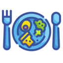 food,food and restaurant,dish,plate,restaurant,dinner,cutlery,fork,spoon