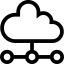 Cloud computing and Network icon 64x64