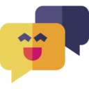 speech bubble,communications,chat,online,communication,message,emoji,chatting,review,smile,good feedback,dialogue