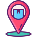 parcel,box,maps and location,placeholder,location pin,package,tracking,location mark