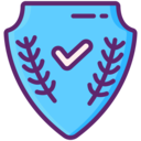 shield,security,warranty,checkmark,laurel wreath