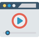 interface,music and multimedia,film,movie,cinema,play button,browser,communications,play,video play
