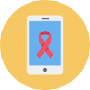 smartphone,communications,mobile,ribbon,cancer,awareness day