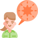 business and finance,woman,people,speech bubble,conversation,talk,experience