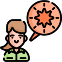 business and finance,woman,people,speech bubble,conversation,talk,experience
