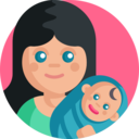 woman,avatar,user,kid and baby,baby,mother,newborn